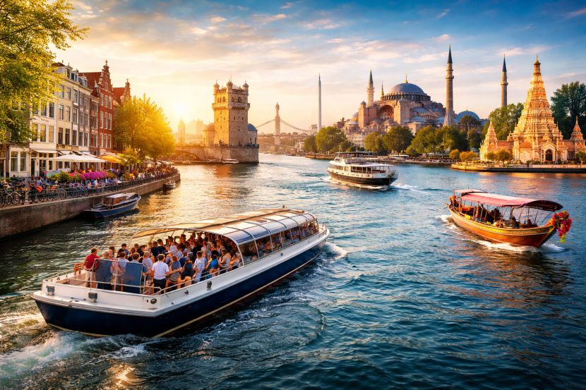 Book Unique Boat and River Cruises in Amsterdam, Lisbon, Istanbul, and Beyond with Alle Travel